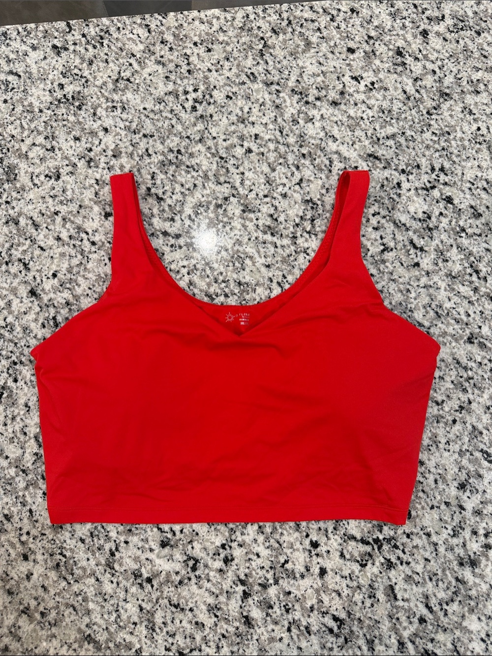 aerie red longline sports bra xxl